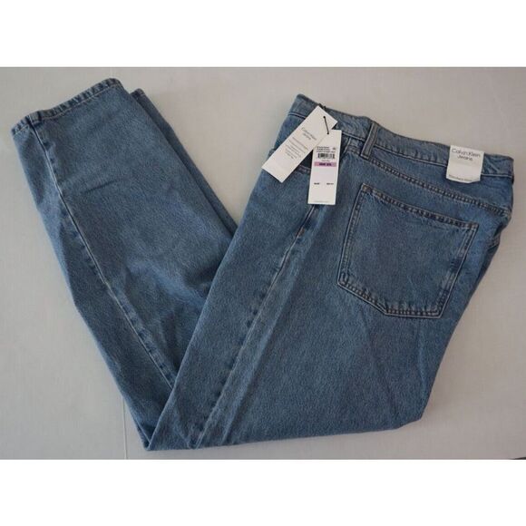 Calvin Klein Men's Sz 38x30 Desert Blue Standard Straight Fit Denim Jeans $90 - Picture 11 of 12